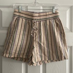 Cabi linen cotton blend shorts